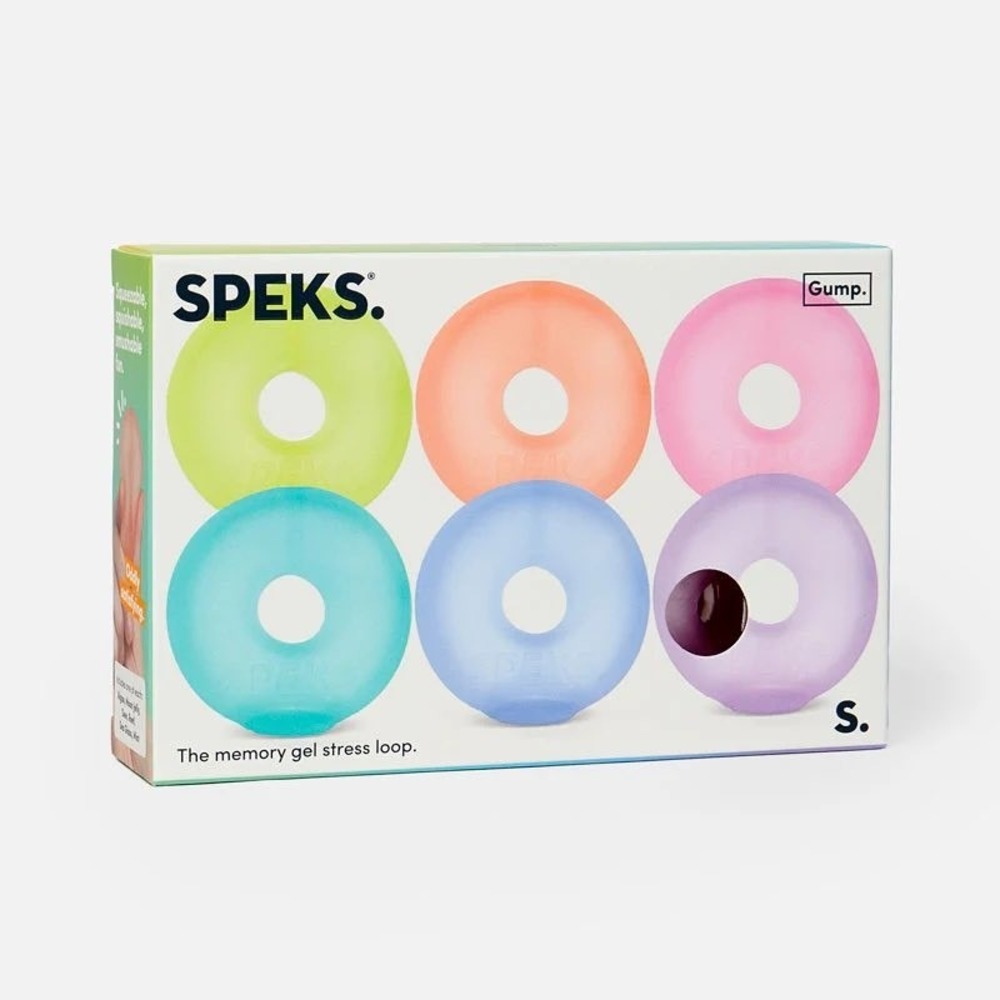 Speks Gump Loop Mini Memory Gel 6 Pack Fidget Sensory Toy‎ Pastel Rainbow NEW